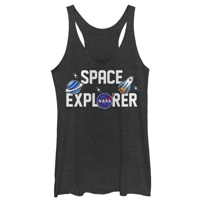 fifth sun Women's NASA Space Explorer Racerback Tank Top