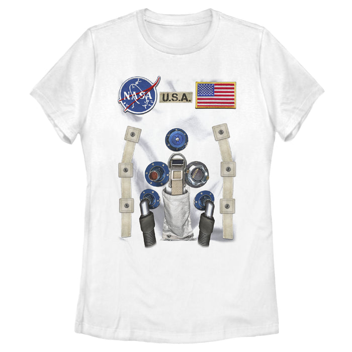 fifth sun Women's NASA U.S.A. Astronaut Suit Costume T-Shirt