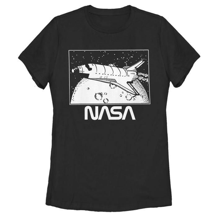 fifth sun Women's NASA Vintage Shuttle Frame T-Shirt