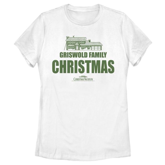 fifth sun Women's National Lampoon's Christmas Vacation Griswold Family Decorations T-Shirt