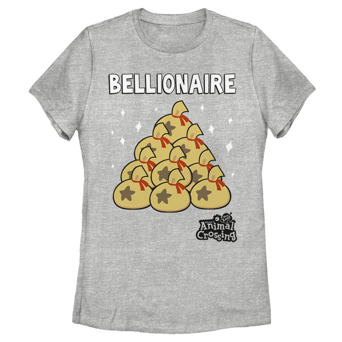 fifth sun Women's Nintendo Animal Crossing Bellionaire Riches T-Shirt