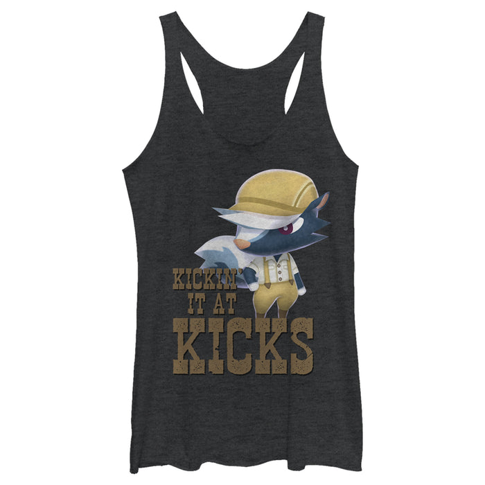 fifth sun Women's Nintendo Animal Crossing Kicks Racerback Tank Top