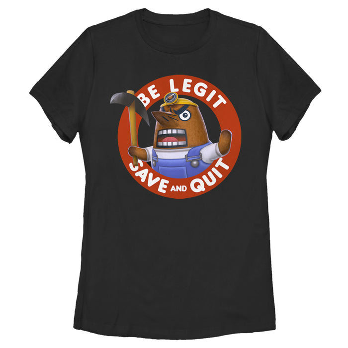 fifth sun Women's Nintendo Animal Crossing Resetti T-Shirt
