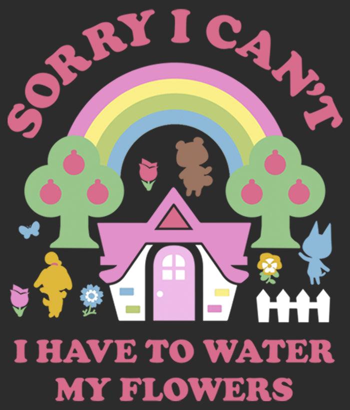 Fifth Sun Women's Nintendo Animal Crossing Water My Flowers T-Shirt