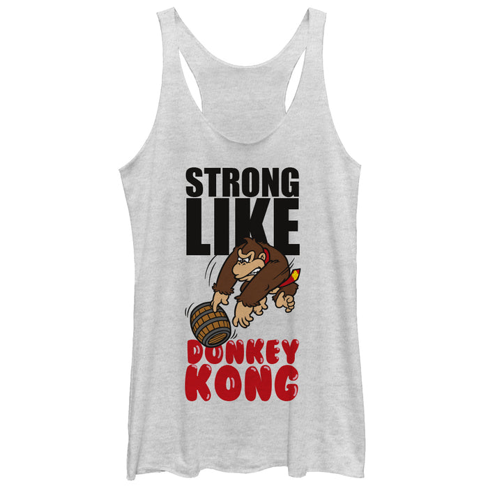 fifth sun Women's Nintendo Donkey Kong Strong Racerback Tank Top