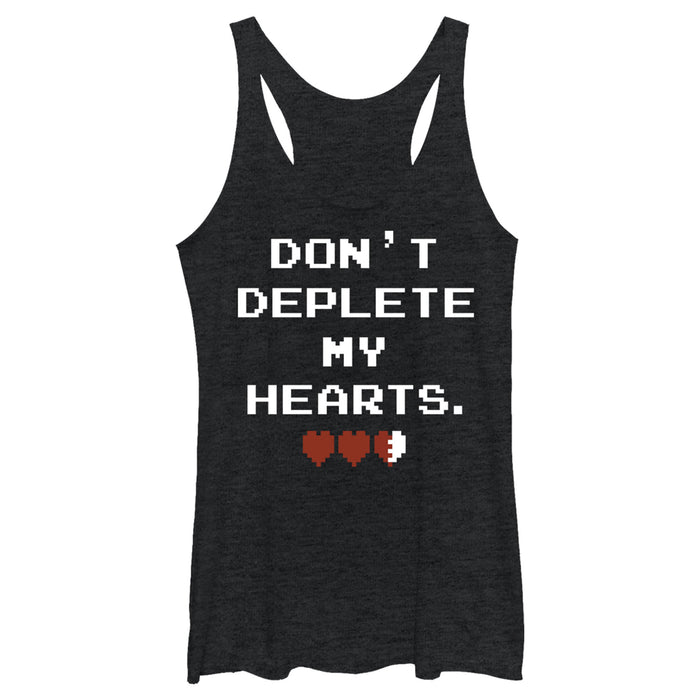 fifth sun Women's Nintendo Legend of Zelda Deplete My Hearts Racerback Tank Top
