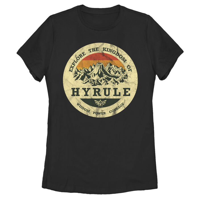 fifth sun Women's Nintendo Legend of Zelda Explore Hyrule T-Shirt