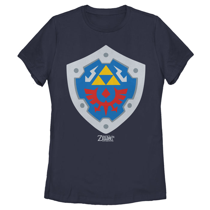 Fifth Sun Women's Nintendo Legend Of Zelda Link's Awakening Hylian Shield T-Shirt