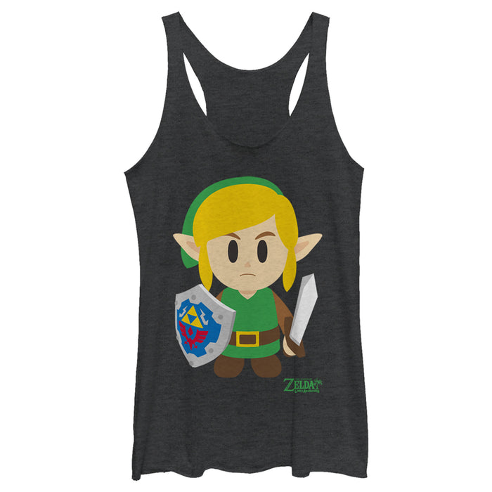 Fifth Sun Women's Nintendo Legend Of Zelda Link's Awakening Avatar Racerback Tank Top