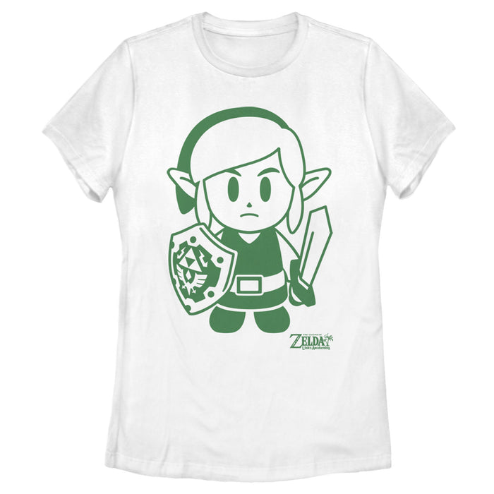 fifth sun Women's Nintendo Legend of Zelda Link's Awakening Sleek Avatar T-Shirt