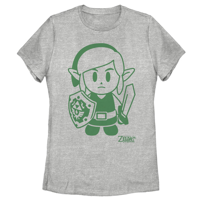 Fifth Sun Women's Nintendo Legend Of Zelda Link's Awakening Sleek Avatar T-Shirt