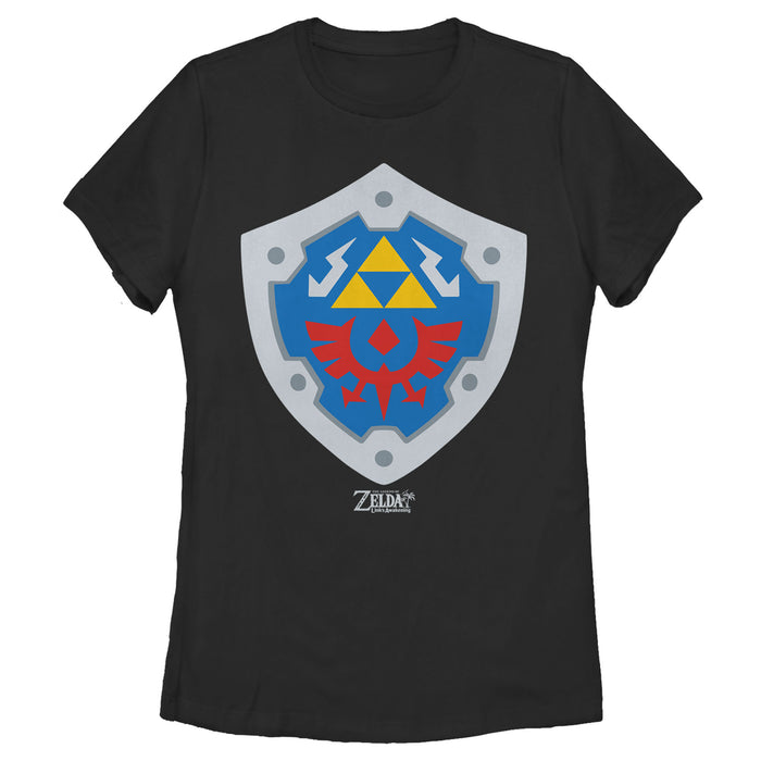 Fifth Sun Women's Nintendo Legend Of Zelda Link's Awakening Hylian Shield T-Shirt