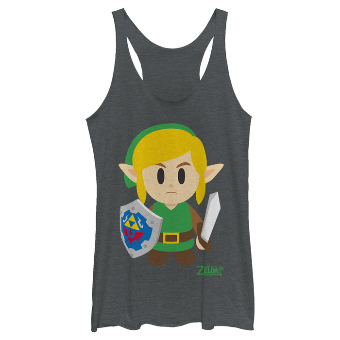 Fifth Sun Women's Nintendo Legend Of Zelda Link's Awakening Avatar Racerback Tank Top