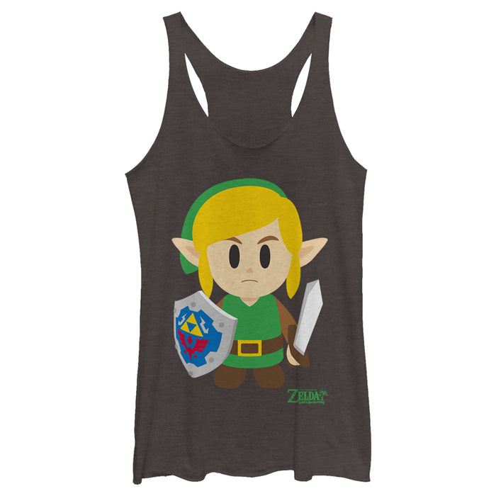 fifth sun Women's Nintendo Legend of Zelda Link's Awakening Avatar Racerback Tank Top