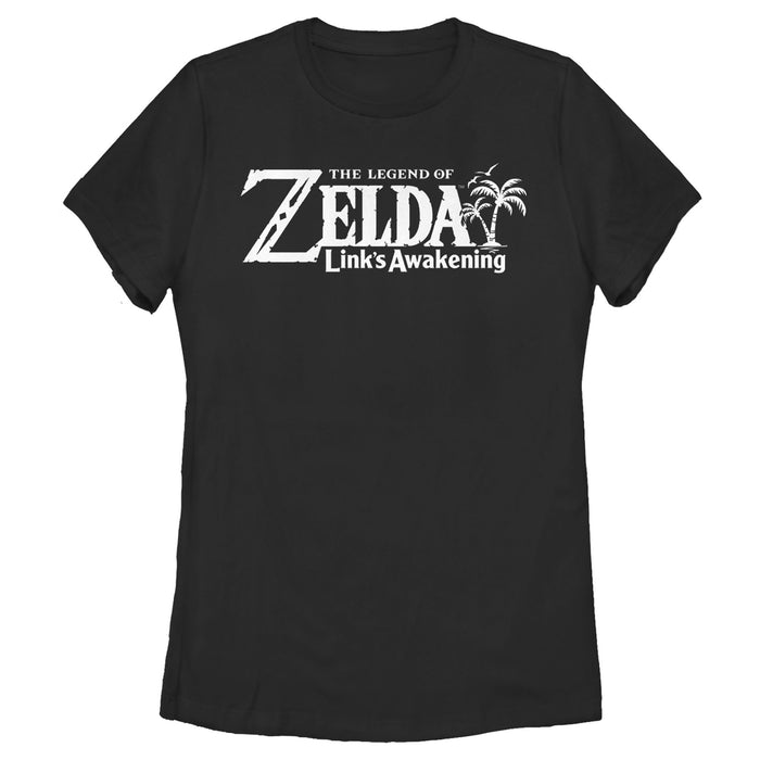 fifth sun Women's Nintendo Legend of Zelda Link's Awakening Classic Logo T-Shirt
