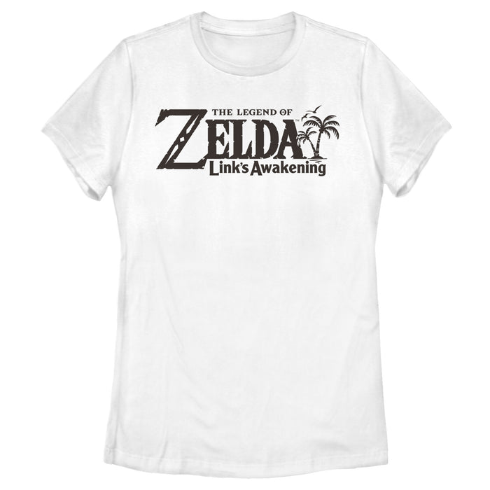 fifth sun Women's Nintendo Legend of Zelda Link's Awakening Switch Logo T-Shirt