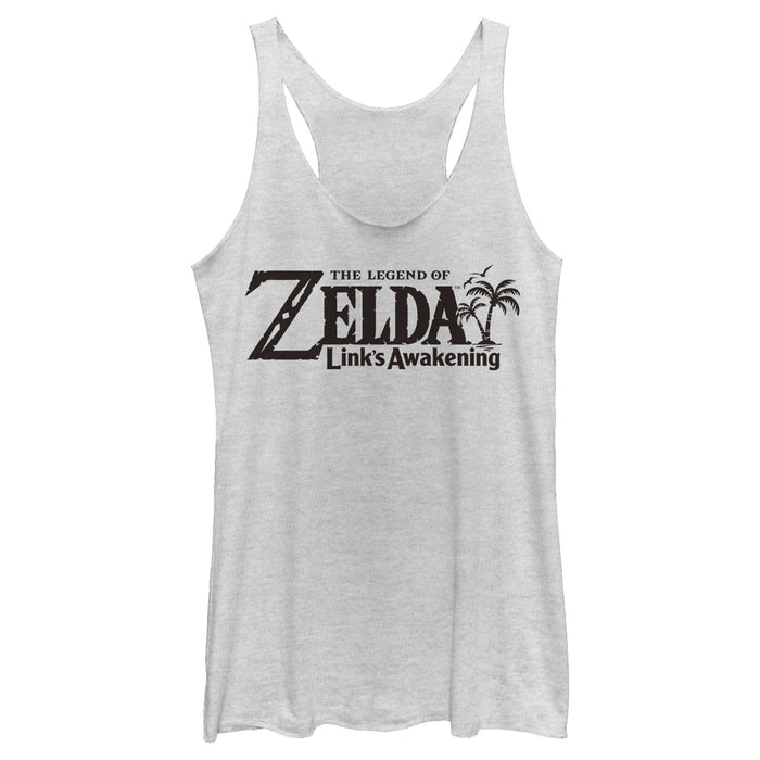 fifth sun Women's Nintendo Legend of Zelda Link's Awakening Switch Logo Racerback Tank Top