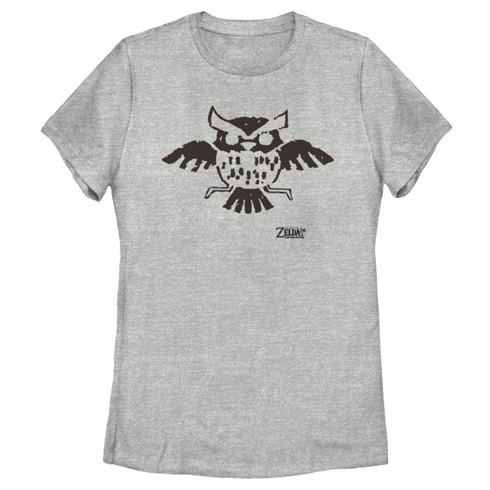 Fifth Sun Women's Nintendo Legend Of Zelda Link's Awakening Owl Hieroglyphic T-Shirt