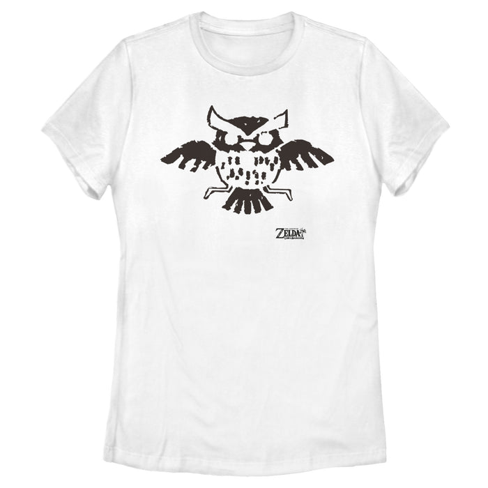 fifth sun Women's Nintendo Legend of Zelda Link's Awakening Owl Hieroglyphic T-Shirt