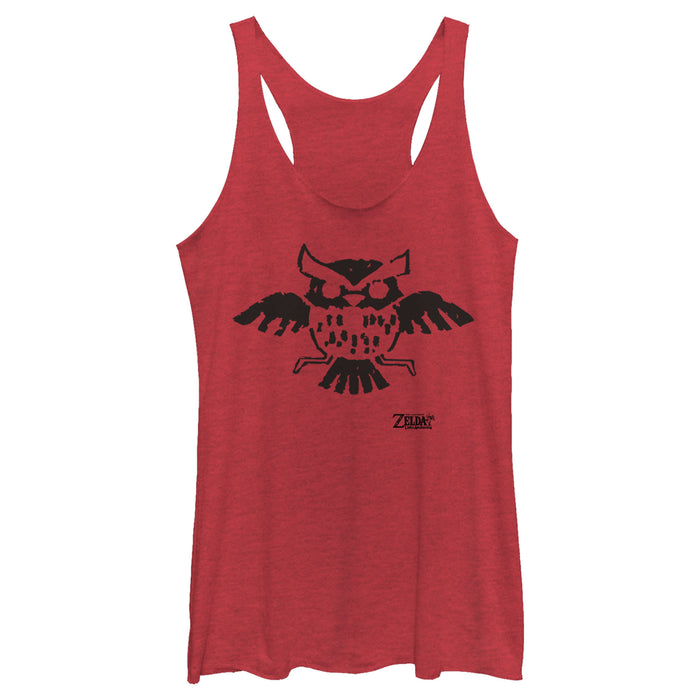 Fifth Sun Women's Nintendo Legend Of Zelda Link's Awakening Owl Hieroglyphic Racerback Tank Top