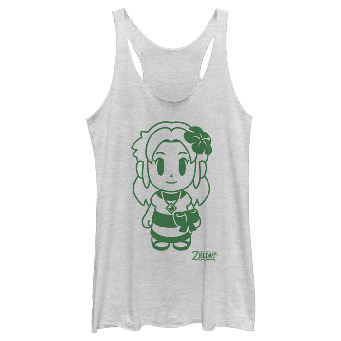 fifth sun Women's Nintendo Legend of Zelda Link's Awakening Sleek Marin Avatar Racerback Tank Top