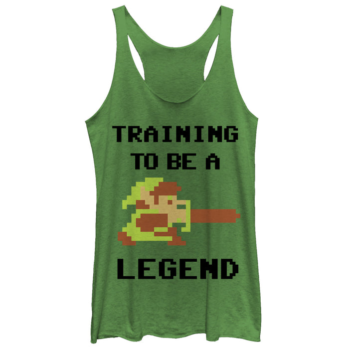fifth sun Women's Nintendo Legend of Zelda Link Training Racerback Tank Top