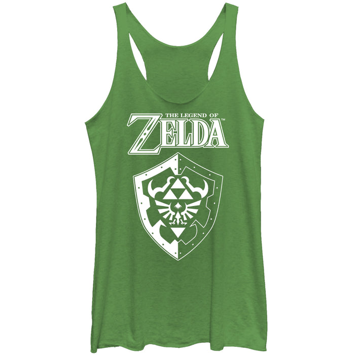 fifth sun Women's Nintendo Legend of Zelda Shield Racerback Tank Top