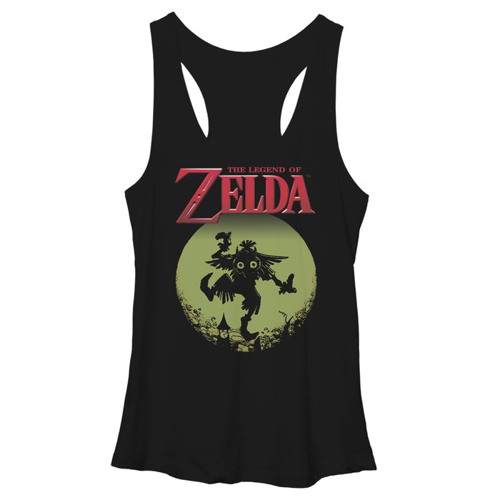 fifth sun Women's Nintendo Legend of Zelda Skull Kid in the Moon Racerback Tank Top