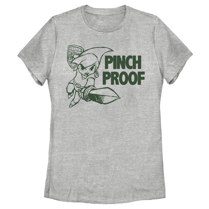 fifth sun Women's Nintendo Legend of Zelda St. Patrick's Day Link Pinch Proof T-Shirt