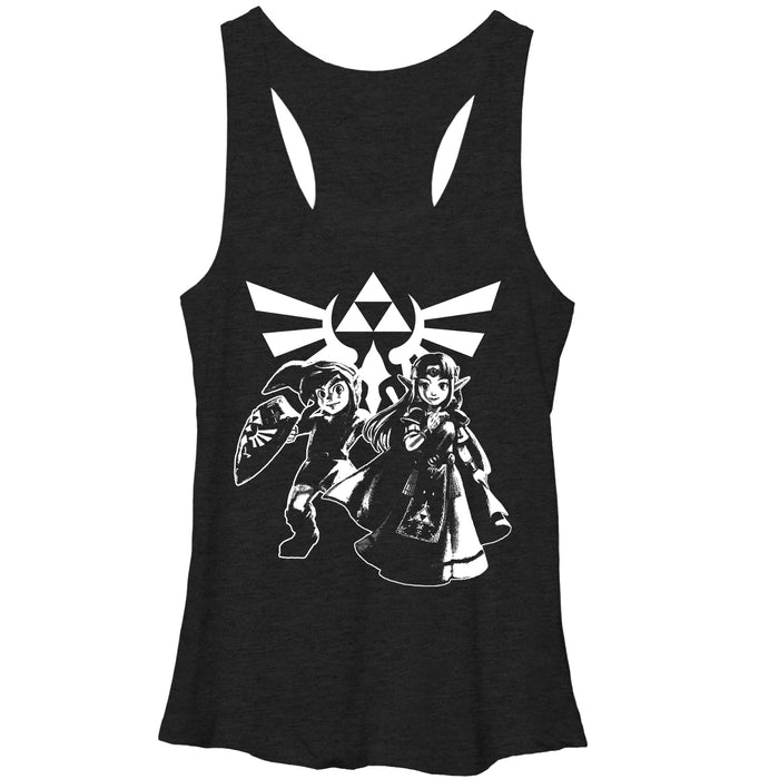 fifth sun Women's Nintendo Legend of Zelda Triforce Link Racerback Tank Top