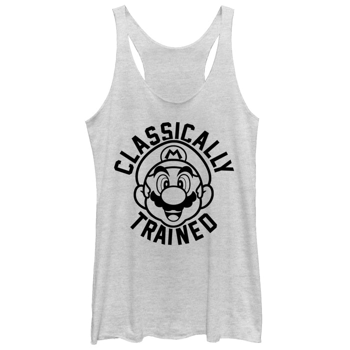 fifth sun Women's Nintendo Mario Classically Trained Racerback Tank Top