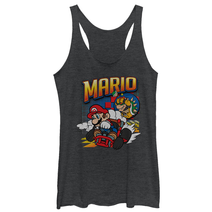 fifth sun Women's Nintendo Mario Kart Winner Racerback Tank Top