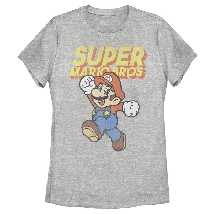 fifth sun Women's Nintendo Mario Retro Jump T-Shirt