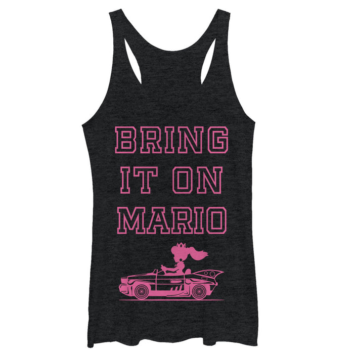 fifth sun Women's Nintendo Princess Peach Bring it On Racerback Tank Top