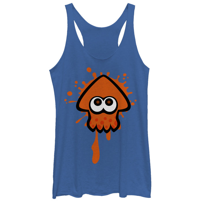 fifth sun Women's Nintendo Splatoon Orange Inkling Squid Racerback Tank Top
