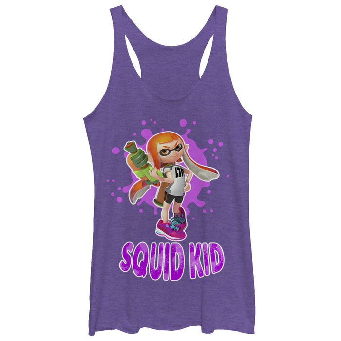 fifth sun Women's Nintendo Splatoon Squid Kid Racerback Tank Top