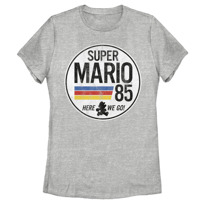 fifth sun Women's Nintendo Super Mario Retro Rainbow Ring T-Shirt