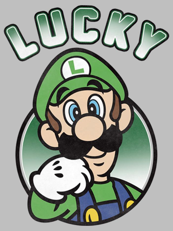 Fifth Sun Women's Nintendo Super Mario St. Patrick's Day Lucky Luigi Retro T-Shirt