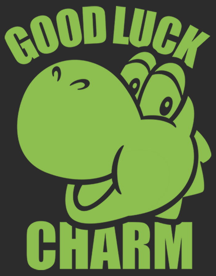 Fifth Sun Women's Nintendo Super Mario St. Patrick's Day Yoshi Good Luck Charm T-Shirt
