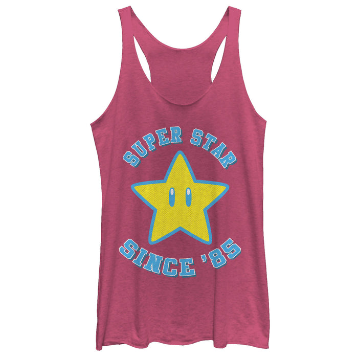 fifth sun Women's Nintendo Super Star Since 85 Racerback Tank Top