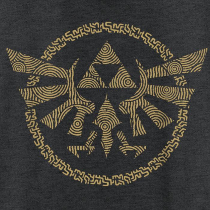 Fifth Sun Women's Nintendo The Legend Of Zelda: Tears Of The Kingdom Gold Hyrule Crest Racerback Tank Top