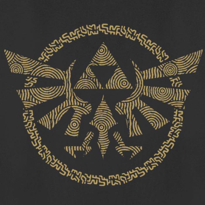 Fifth Sun Women's Nintendo The Legend Of Zelda: Tears Of The Kingdom Gold Hyrule Crest T-Shirt
