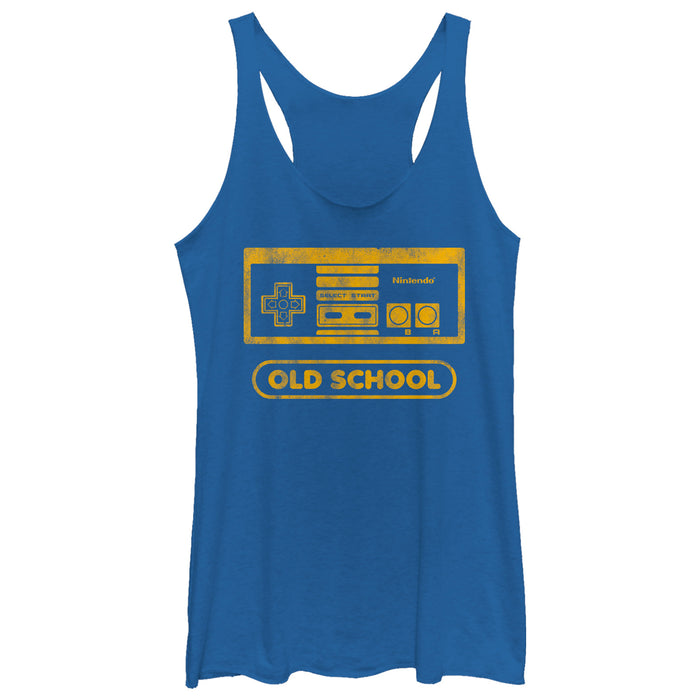 fifth sun Women's Nintendo Vintage NES Controller Old School Racerback Tank Top