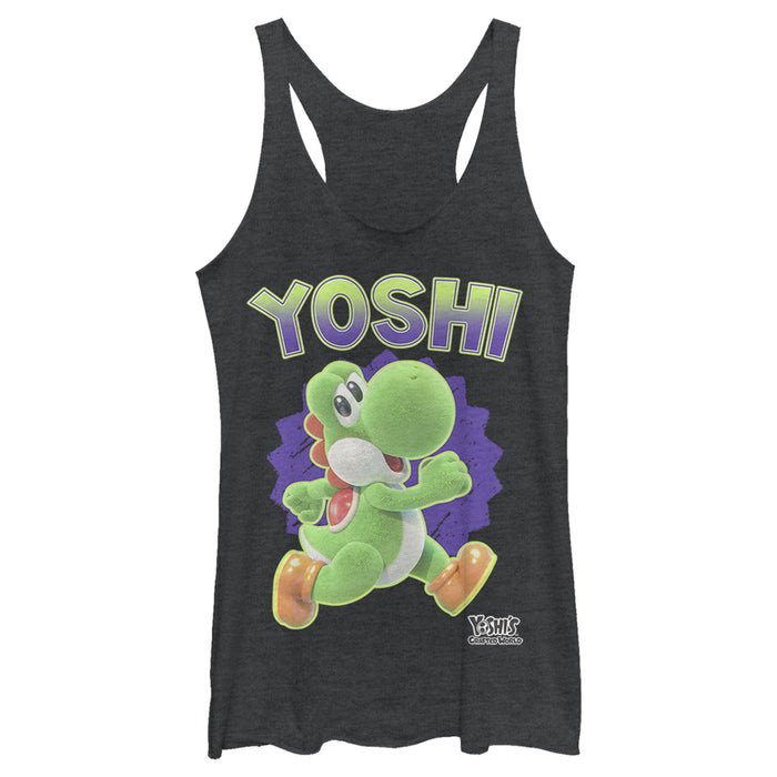 fifth sun Women's Nintendo Yoshi '90s Vibe Racerback Tank Top