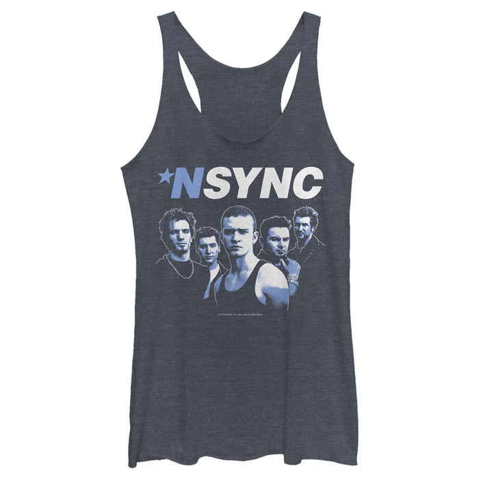 fifth sun Women's NSYNC Attitude Pose Racerback Tank Top