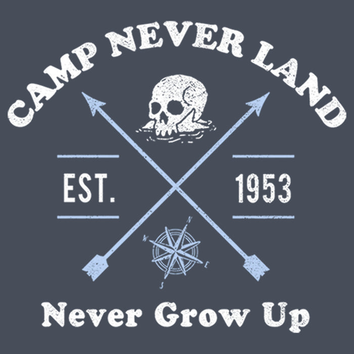 Fifth Sun Women's Peter Pan Camp Neverland Est. 1953 Racerback Tank Top