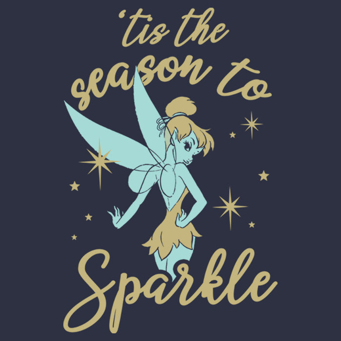 Fifth Sun Women's Peter Pan Peter Pan Tinker Bell 'Tis The Season To Sparkle T-Shirt