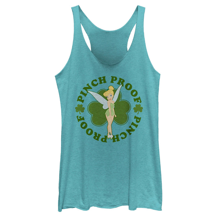 fifth sun Women's Peter Pan St. Patrick's Day Pinch Proof Tinkerbell Racerback Tank Top