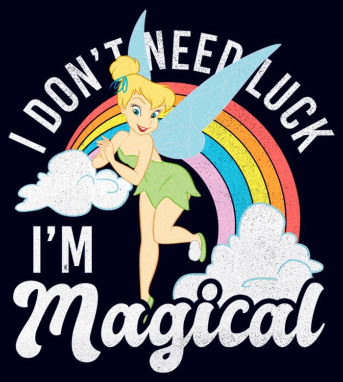 Fifth Sun Women's Peter Pan St. Patrick's Day Tinkerbell I Don't Need Luck I'm Magical T-Shirt