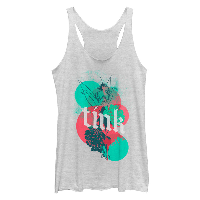 fifth sun Women's Peter Pan Tinker Bell Modern Racerback Tank Top